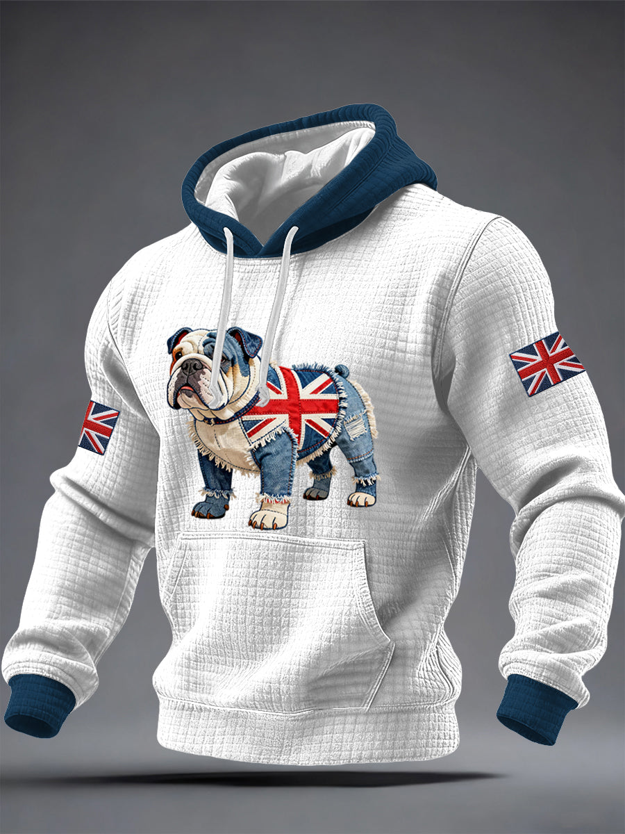 Men's British Style Printed Hoodie