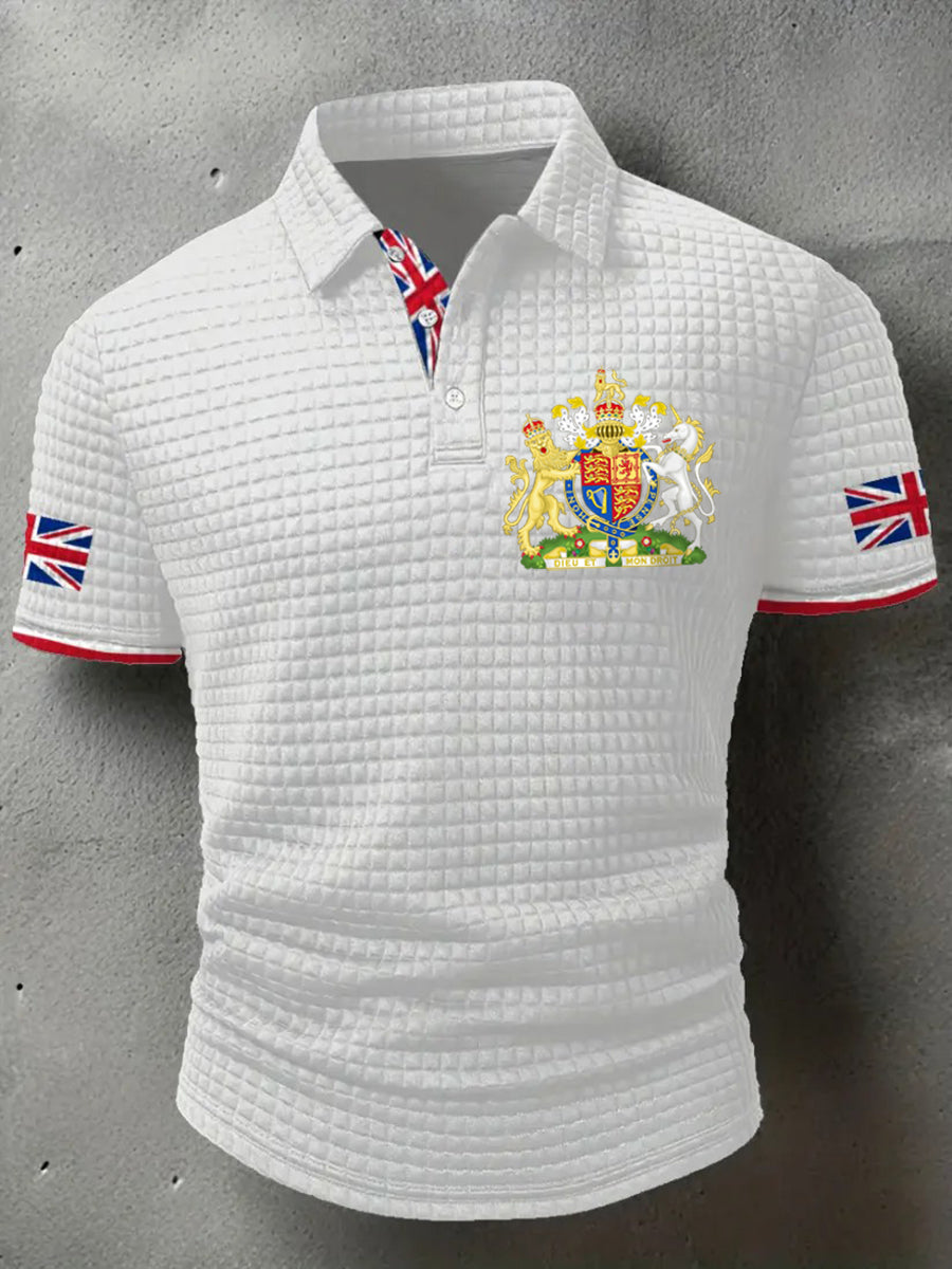 Men's UK Flag Printed short sleeve shirt