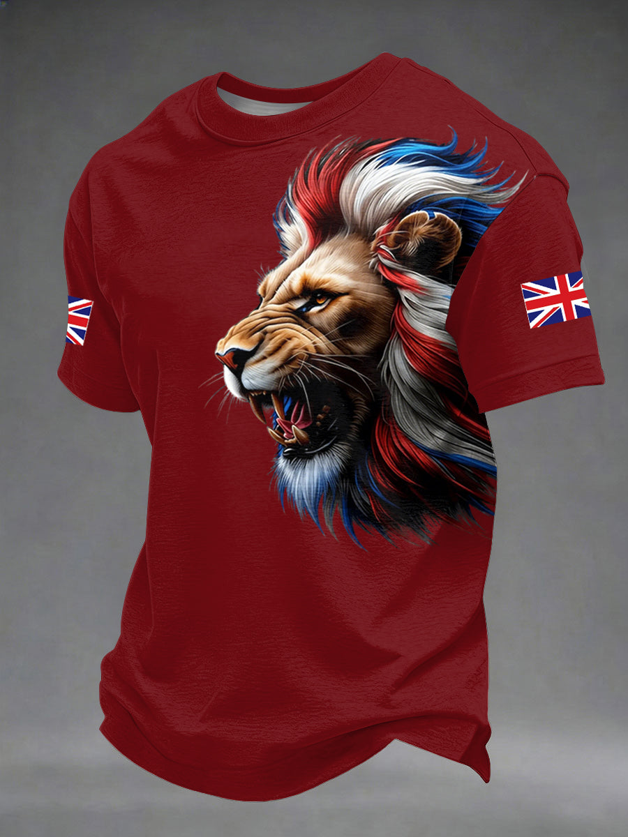 Men's British Style Printed T-shirt