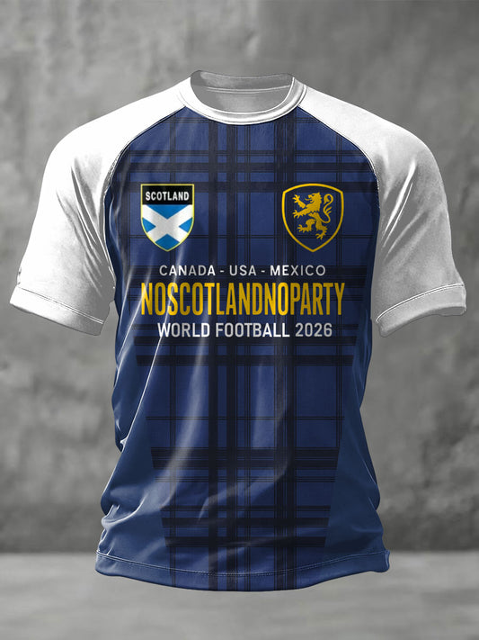 Unisex Scotland Football Lover Printed T-shirt