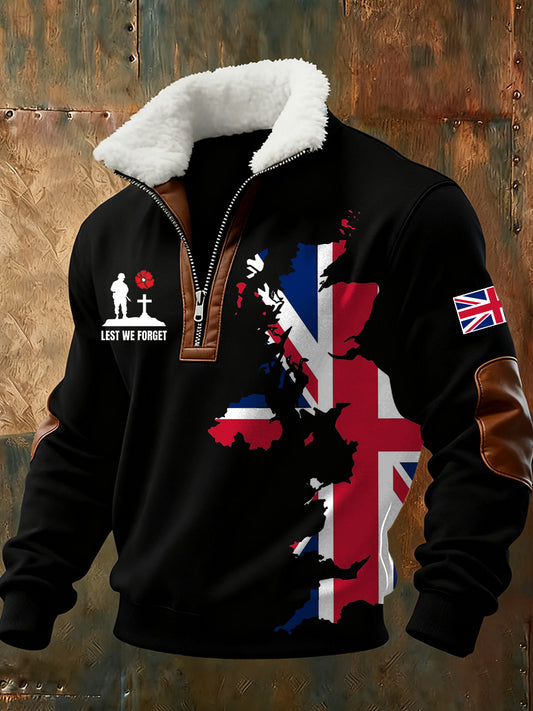 Men's Remembrance Day Commemorative Print Sweatshirt