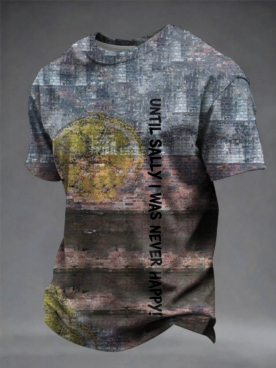 Men's Lemon Roses Music Lover Printed short sleeves t-shirt