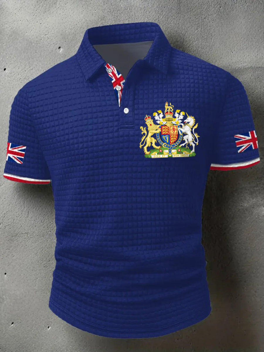 Men's UK Flag Printed short sleeve shirt