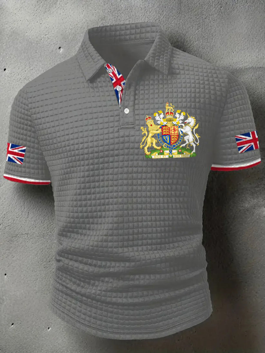 Men's UK Flag Printed short sleeve shirt
