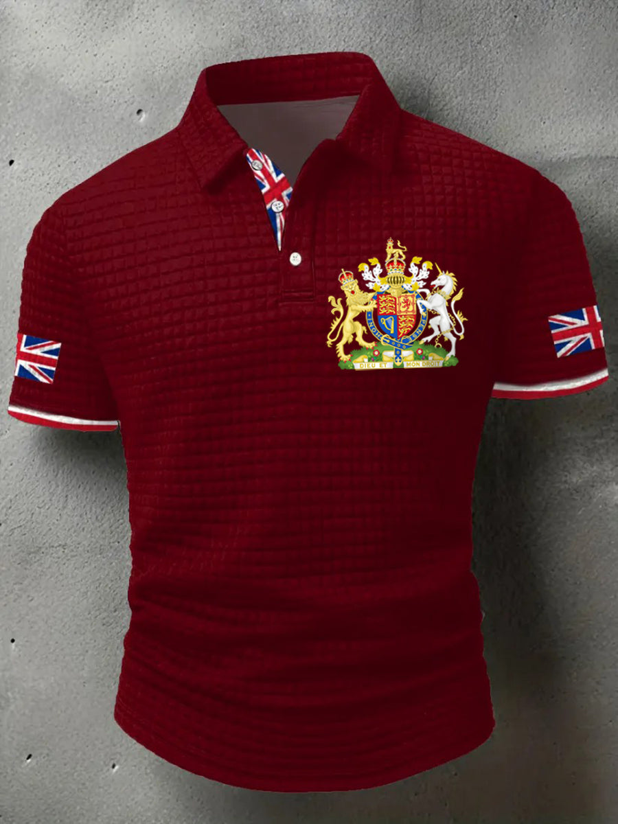 Men's UK Flag Printed short sleeve shirt