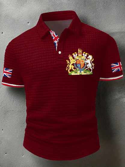 Men's UK Flag Printed short sleeve shirt