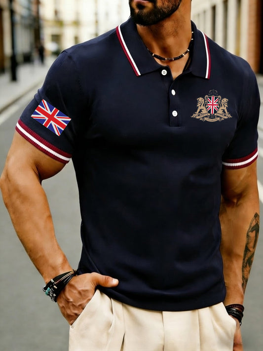 Men's Vintage England Lion Casual Shirt
