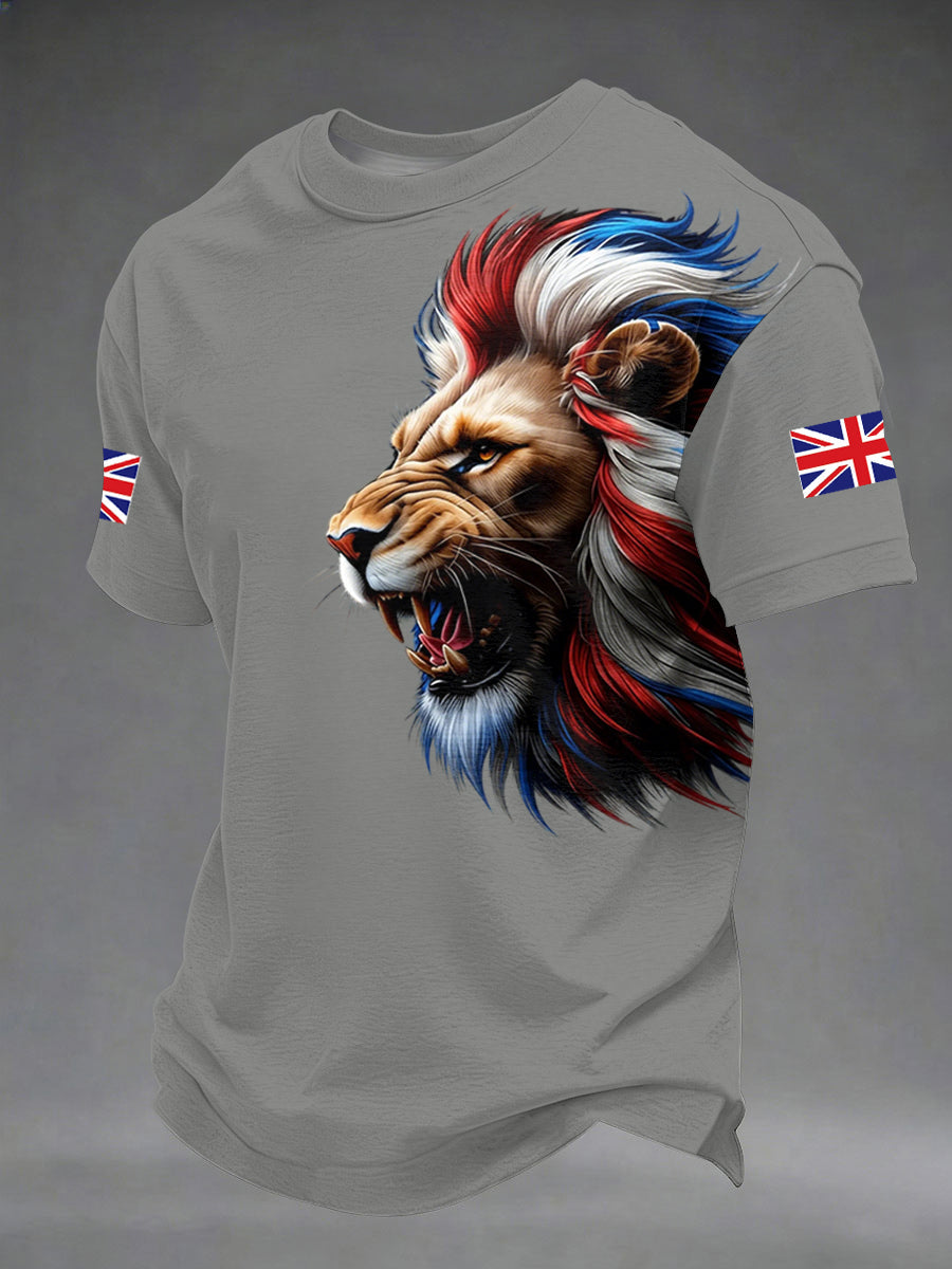 Men's British Style Printed T-shirt