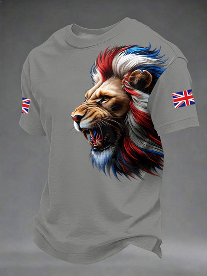 Men's British Style Printed T-shirt