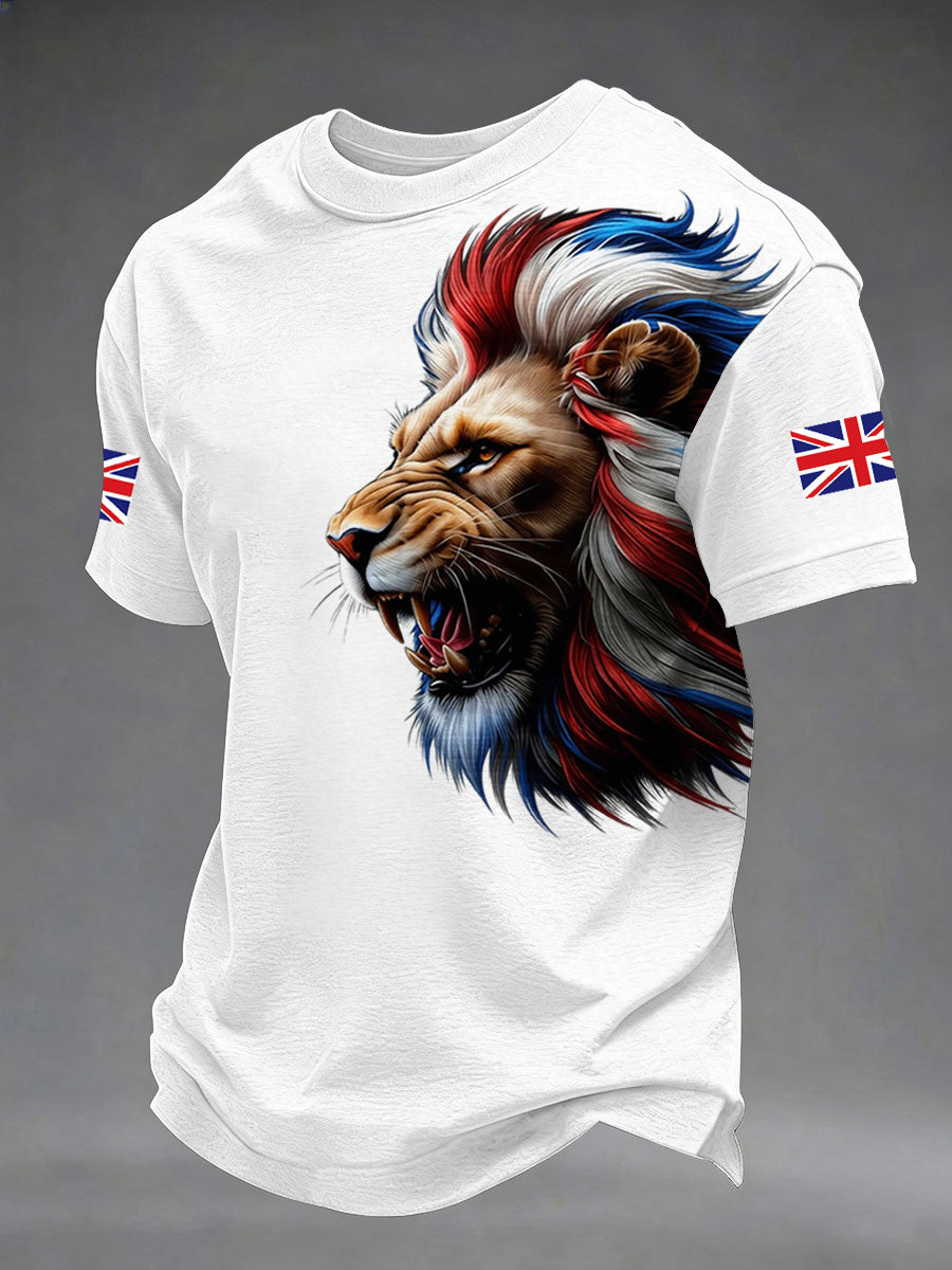 Men's British Style Printed T-shirt