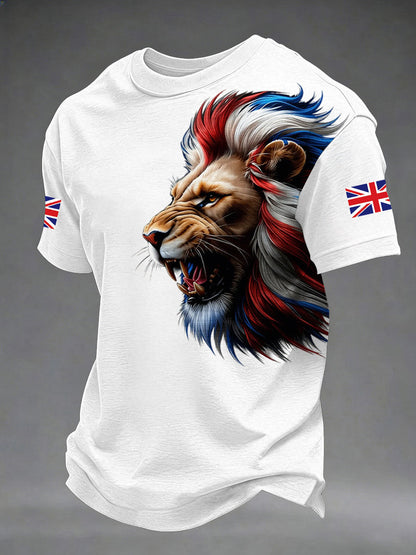 Men's British Style Printed T-shirt