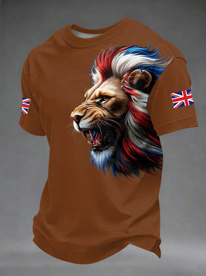 Men's British Style Printed T-shirt
