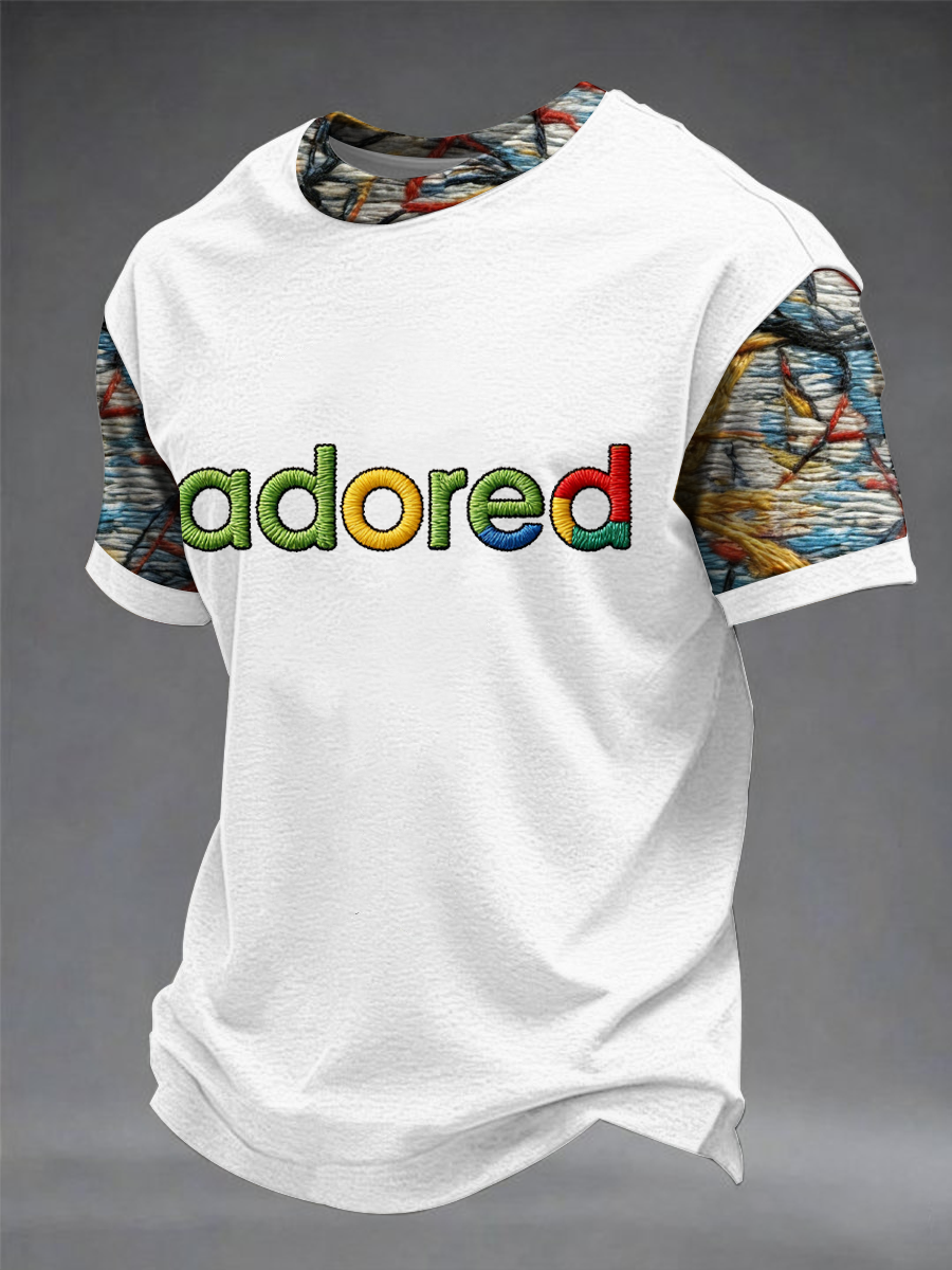 Men's Lemon Roses Music Lover Printed short sleeves t-shirt