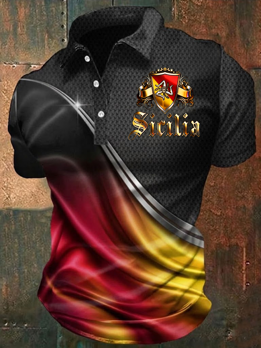Camicia Sicilia Trinacria da uomo