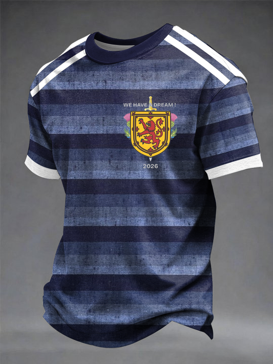 Men's UK Football Lover Scotland Printed short sleeves t-shirt