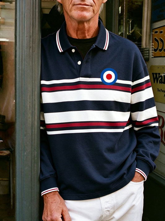 Men's UK Mods Music Lover Printed Casual Tops