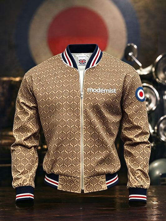 Men's UK Mods Music Lover Printed Monkey Jacket