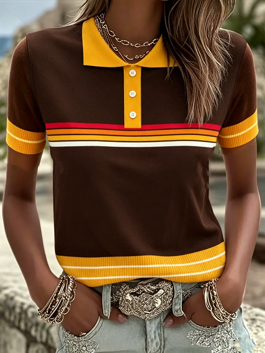 Women's Retro polo T-shirt