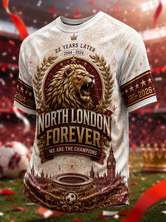 Men's Gift For Football Fans Print Casual Tee