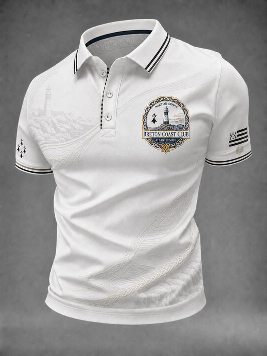 Chemise pour homme imprimée celtique de Bretagne, France