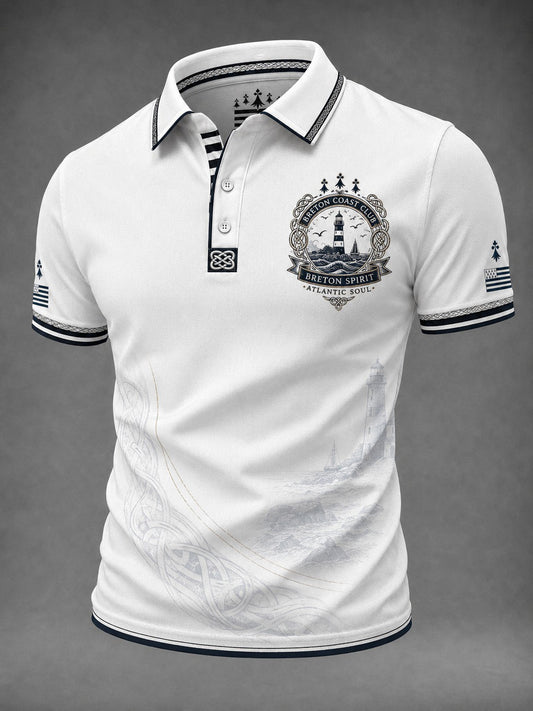 Chemise pour homme imprimée celtique de Bretagne, France