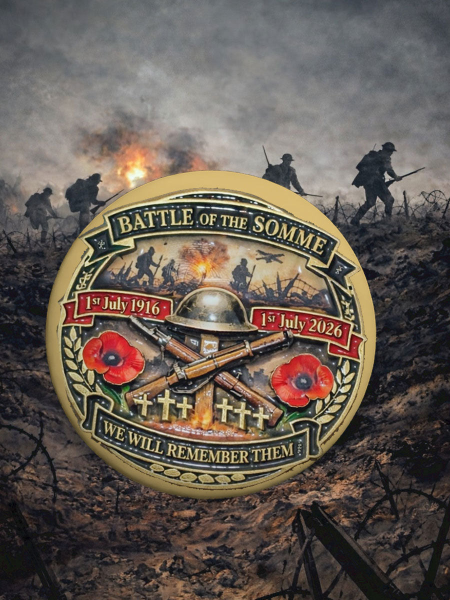 Battle of The Somme Print Pins