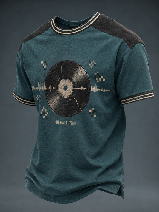 Men's Ska Revival Style Printed T-shirt