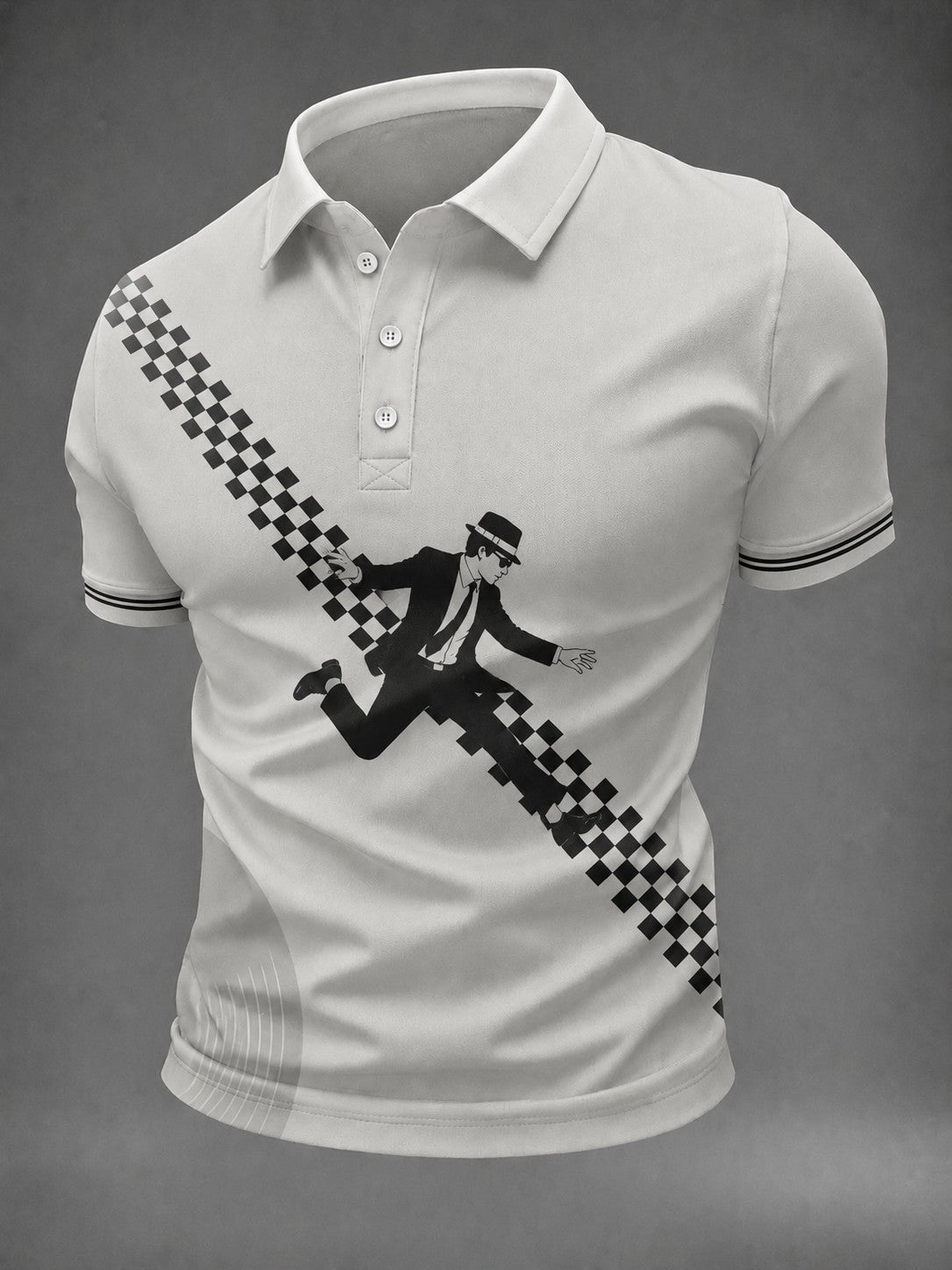 Men's Ska Revival Style Printed Shirt